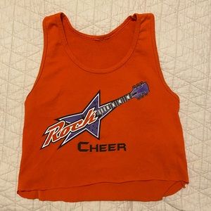 Rockstar Cheer Crop Tank Top